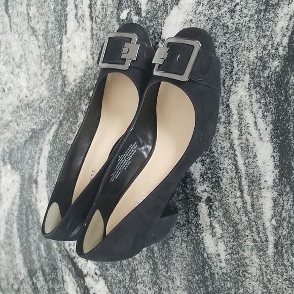 Nine West Farinao ❤Chunky Heel ❤with Buckle ❤Sz7.5 - Picture 3 of 9